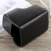 Full Body Camera PU Leather Case Bag with Strap for Sony A6300(Black)