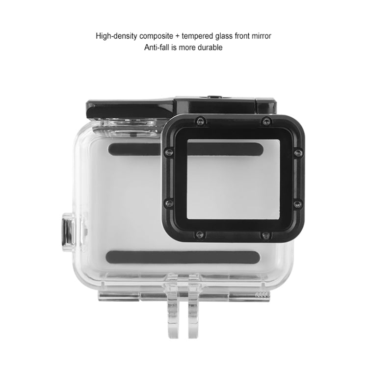 GP452 Water-resistant Case + Touch Back Cover for GoPro HERO7 White / Silver