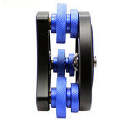 DLEV-3838 Precision Bubble Level Leveling Base Tripod Head Plate with 3/8 inch Screw & 3 Adjustment Dials for Tripod Mount