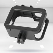 RUIGPRO for GoPro HERO8 Black Standard Border PC ABS Frame Mount Protective Case(Black)