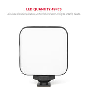 YELANGU LED01 49 LED Video Light for Camera / Video Camcorder (Black)