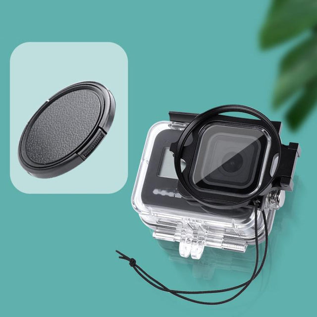 RUIGPRO for GoPro HERO8 58mm Filter Adapter Ring + Water-resistant Case with Lens Cap