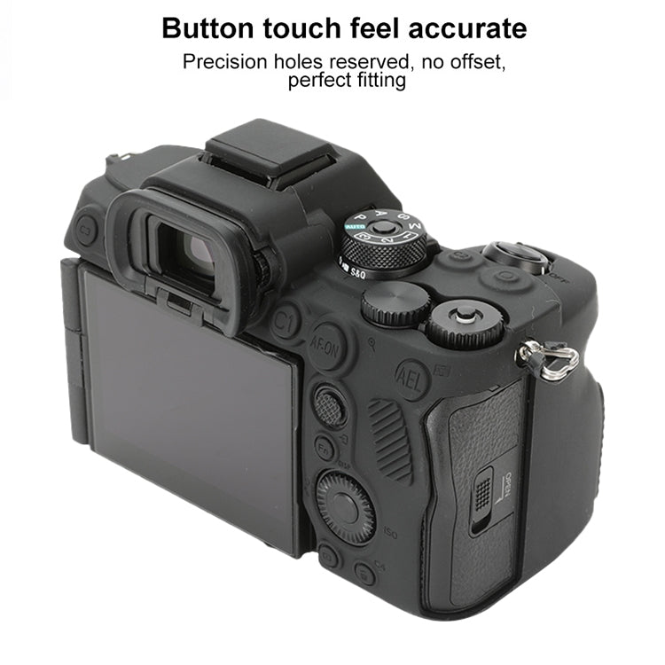 For Sony ILCE-7RM5 / Alpha 7R V Soft Silicone Protective Case (Black)