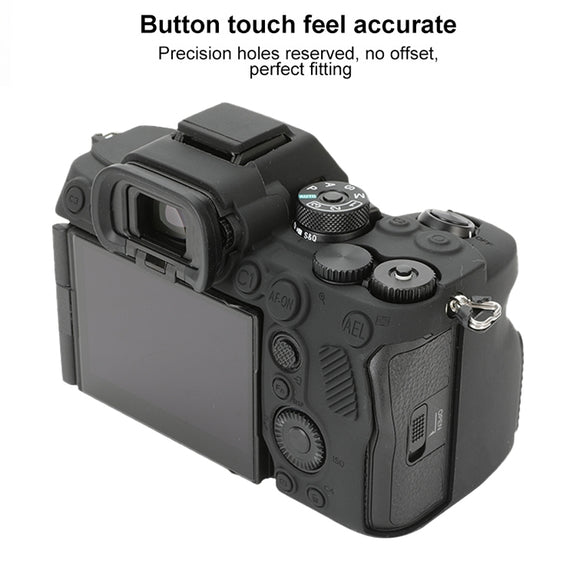 For Sony ILCE-7RM5 / Alpha 7R V Soft Silicone Protective Case (Black)
