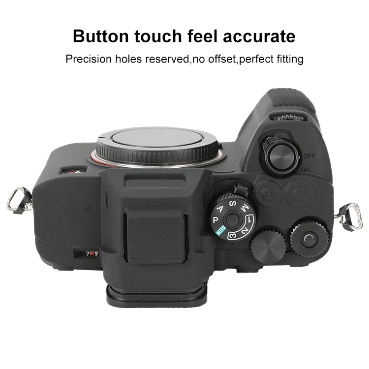 For Sony ILCE-7RM5 / Alpha 7R V Soft Silicone Protective Case (Black)