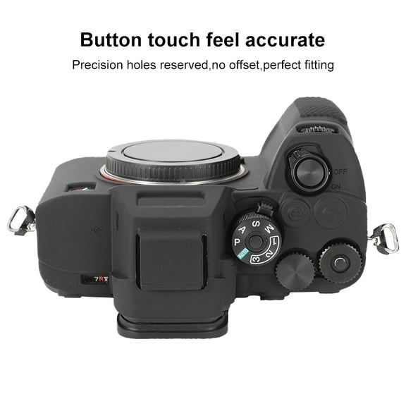 For Sony ILCE-7RM5 / Alpha 7R V Soft Silicone Protective Case (Black)