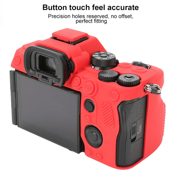 For Sony ILCE-7RM5 / Alpha 7R V Soft Silicone Protective Case (Red)