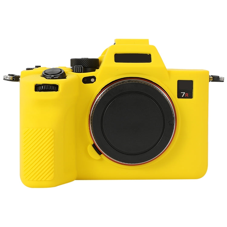 For Sony ILCE-7RM5 / Alpha 7R V Soft Silicone Protective Case (Yellow)
