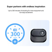 DM-10 Mini Thumb Action Camera with Charging Case (White)