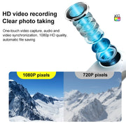 DM-10 Mini Thumb Action Camera with Charging Case (White)