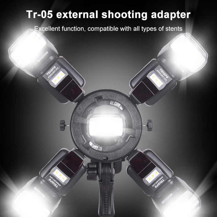 TRIOPO TR-05 Flash Holder Multi-function Camera Universal S-type Holder Accessories Transfer Interface