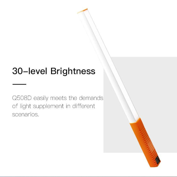 LUXCeO Q508D Dual Color Temperature Photo LED Stick Video Light Handheld LED Fill Light Flash Lighting Lamp(Orange)
