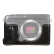1/4 inch Thread PU Leather Camera Half Case Base for FUJIFILM XE4 (Black) - free shipping - PMC TechLife - Order now!