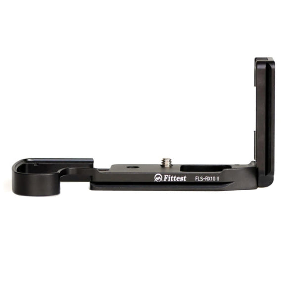 FITTEST FLS-RX10 II Vertical Shoot Quick Release L Plate Bracket Base Holder for Sony RX10M2 (Black)