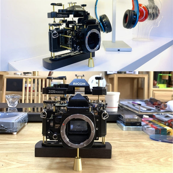 For Ricoh Non-Working Fake Dummy Camera Model Room Props Display Photo Studio Camera Model (Black)
