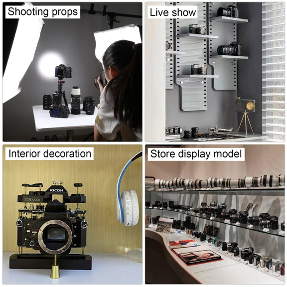 For Ricoh Non-Working Fake Dummy Camera Model Room Props Display Photo Studio Camera Model (Black)