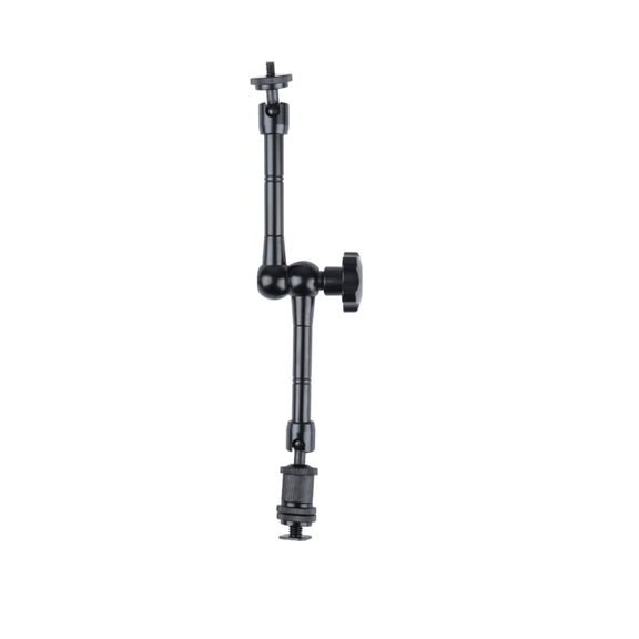 11 inch Adjustable Friction Articulating Magic Arm + Large Claws Clips with Phone Clamp(Black)