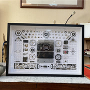 Non-Working Display 3D Mechanical Film Camera Rectangle Photo Frame Mounting Disassemble Specimen Frame, Model: Style 7, Random Camera Model Delivery