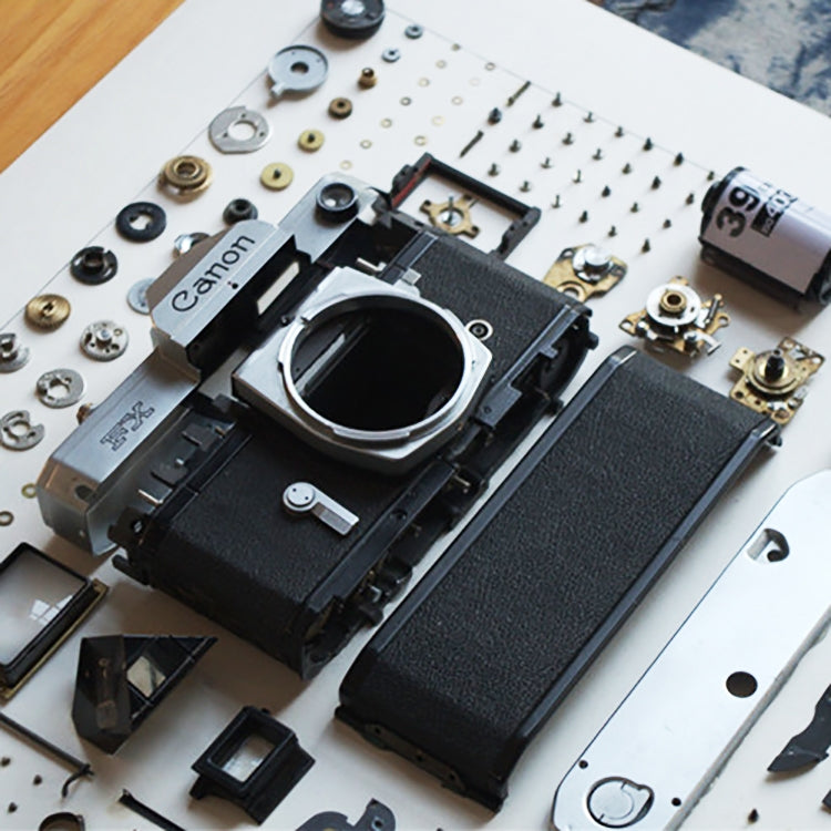 Non-Working Display 3D Mechanical Film Camera Rectangle Photo Frame Mounting Disassemble Specimen Frame, Model: Style 7, Random Camera Model Delivery