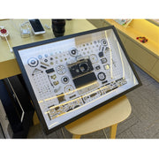 Non-Working Display 3D Mechanical Film Camera Rectangle Photo Frame Mounting Disassemble Specimen Frame, Model: Style 8, Random Camera Model Delivery