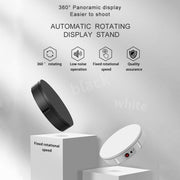 22cm Electric Rotating Display Stand Video Shooting Props Turntable, Load: 50kg, AU Plug (White)