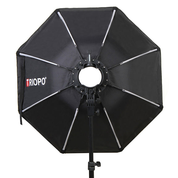 TRIOPO KX90 90cm Dome Speedlite Flash Octagon Parabolic Softbox Diffuser (Black)