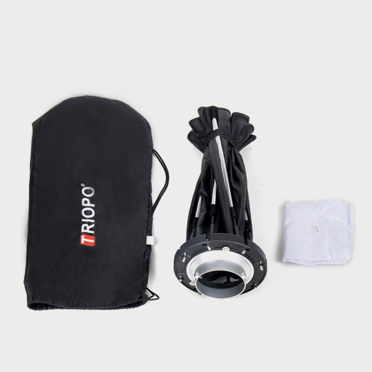 TRIOPO K2-55 55cm Speedlite Flash Octagon Parabolic Softbox Bowens Mount Diffuser(Black)