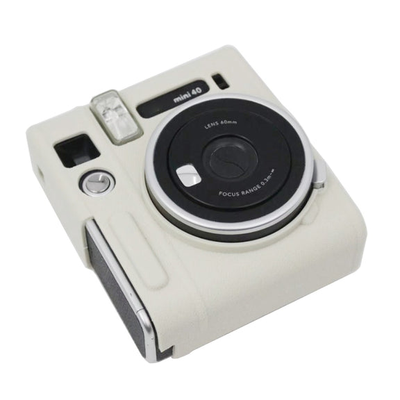 Soft Silicone Protective Case for Fujifilm Instax mini 40 (White)