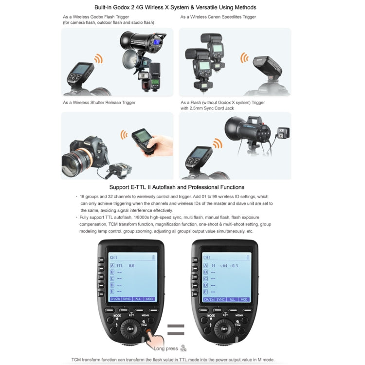 Godox Xpro-N TTL Wireless Flash Trigger for Nikon (Black)