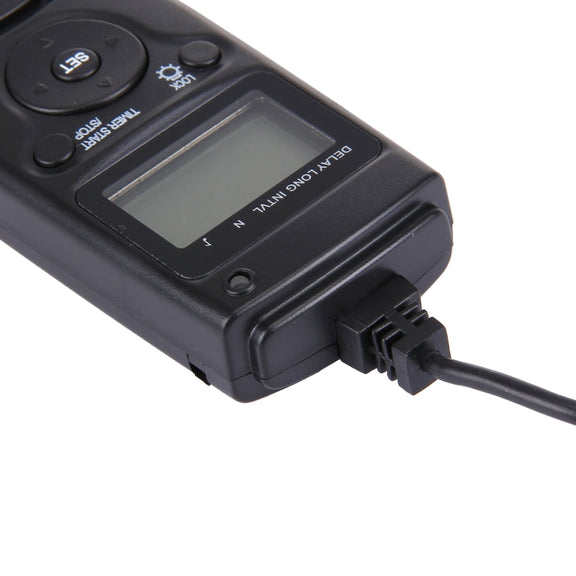 RST-7002 LCD Screen Time Lapse Intervalometer Shutter Release Digital Timer Remote Controller with C8 Cable for CANON 1D/1DS/50D/40D/30D/20D/10D/5D/7D Camera(Black)
