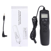 RST-7002 LCD Screen Time Lapse Intervalometer Shutter Release Digital Timer Remote Controller with C8 Cable for CANON 1D/1DS/50D/40D/30D/20D/10D/5D/7D Camera(Black)