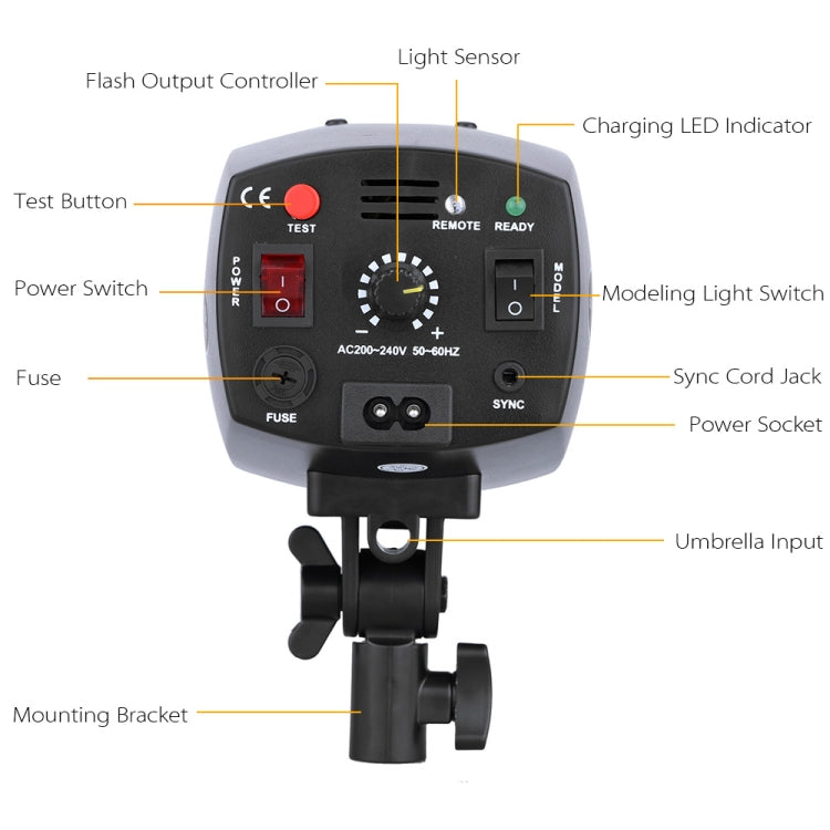 Godox K-180A Mini Master 180Ws Studio Flash Light Photo Flash Speedlight(UK Plug)