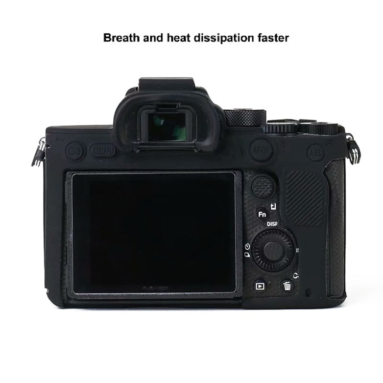 For Sony A7R4 Soft Silicone Protective Case(Orange)