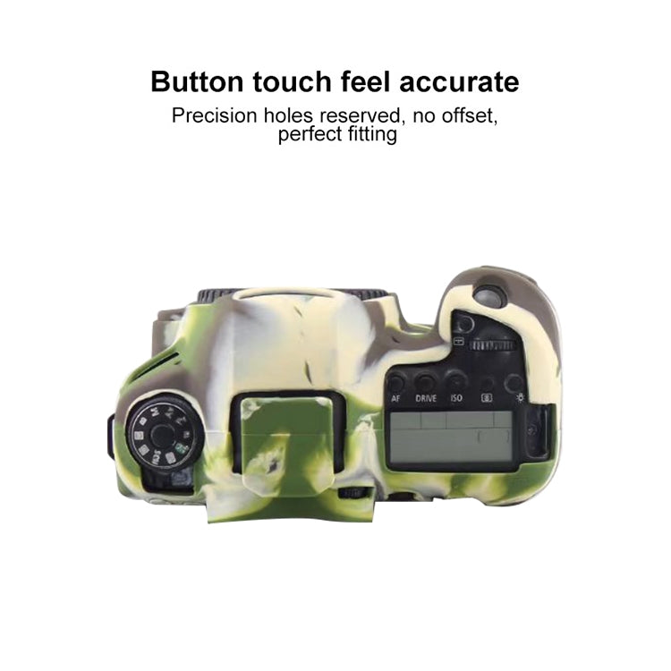 For Canon EOS 6D Mark II Soft Silicone Protective Case (Camouflage)
