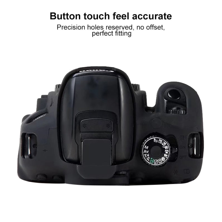 For Canon EOS 600D Soft Silicone Protective Case(Yellow)