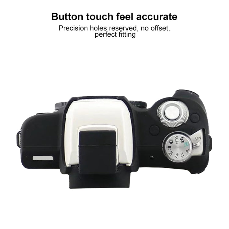 For Canon EOS M50 Mark II / M50 II Soft Silicone Protective Case(Coffee)