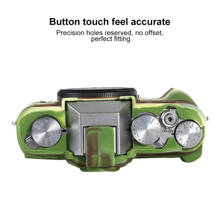 For FUJIFILM X-T30 Soft Silicone Protective Case(Camouflage)