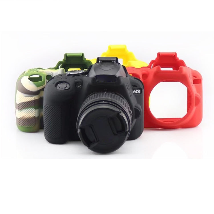 Soft Silicone Protective Case for Nikon D3400 / D3300 (Yellow)