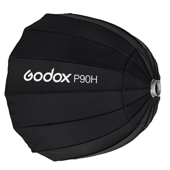 Godox P90H 90cm Deep Parabolic Softbox Reflector Diffuser Studio Light Box (Black)