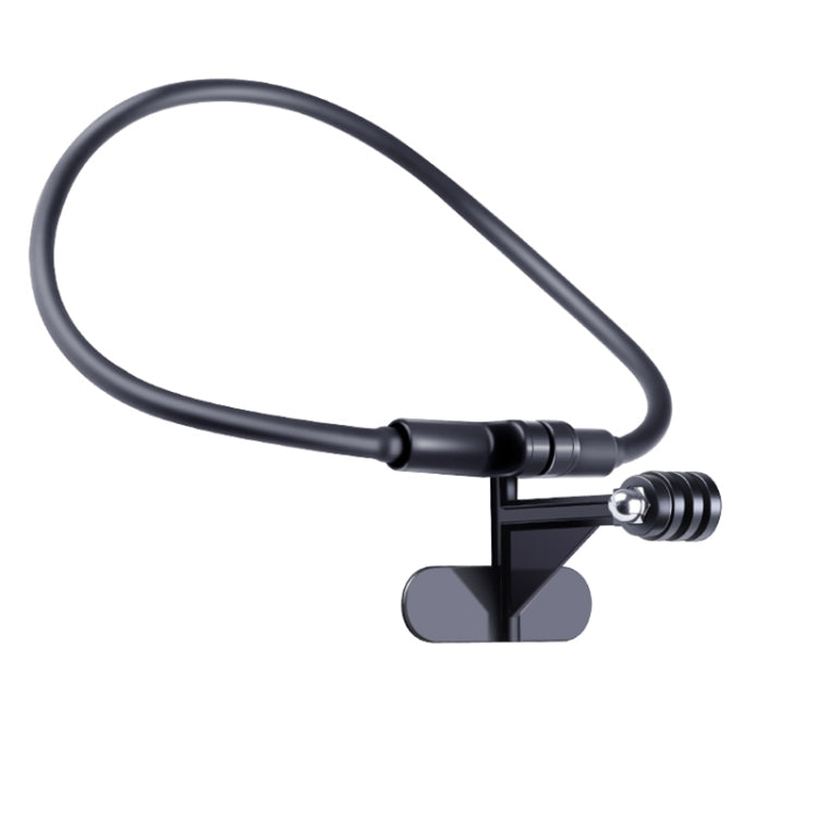 Hands Free Lazy Wearable Neck Camera Holder (Black)