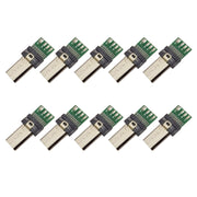 10 PCS 15-Pin USB PCB Connector Micro USB Plug Adapter for Sony Camera Data Cable