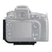 Vertical Shoot Quick Release L Plate Bracket Base Holder for Nikon D800 / D800E / D810(Black)