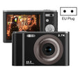 DC302 2.88 inch 44MP 16X Zoom 2.7K Full HD Digital Camera Children Card Camera, EU Plug (Black) - free shipping - PMC TechLife - Order now!