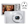 DC302 2.88 inch 44MP 16X Zoom 2.7K Full HD Digital Camera Children Card Camera, UK Plug (Silver) - Children Cameras by PMC TechLife | Online Shopping South Africa | PMC TechLife | Buy Now Pay Later Mobicred