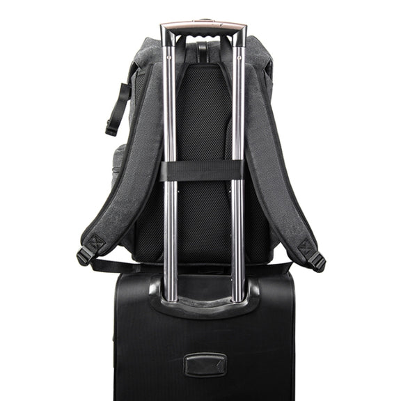 CADeN M8 Side Open Canvas Large Capacity Photography Backpack Shoulder Bag