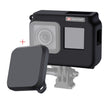 For Insta360 One R 4K with Frame Shockproof Silicone Protective Case with Lens Cap Cover(Black) - Case & Bags by PMC TechLife | Online Shopping South Africa | PMC TechLife