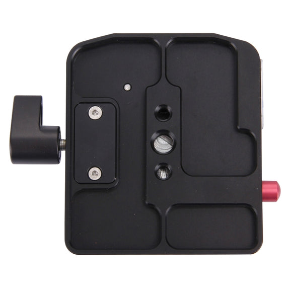 Fittest FC-501 Quick Release Assembly Aluminium Alloy Clamp Adapter with Quick Release Sliding Plate for Manfrotto Tripod 577 Replacement