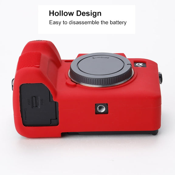 Soft Silicone Protective Case for Sony A7 IV (Red)
