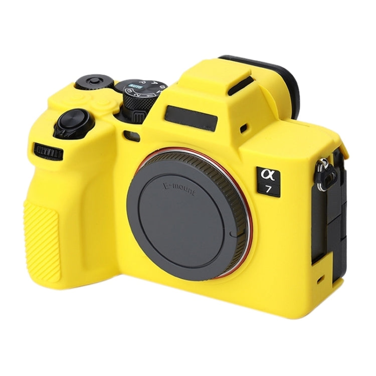 Soft Silicone Protective Case for Sony A7 IV (Yellow)