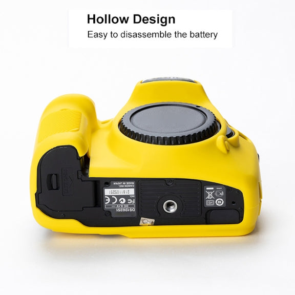Soft Silicone Protective Case for Canon EOS 7D (Yellow)